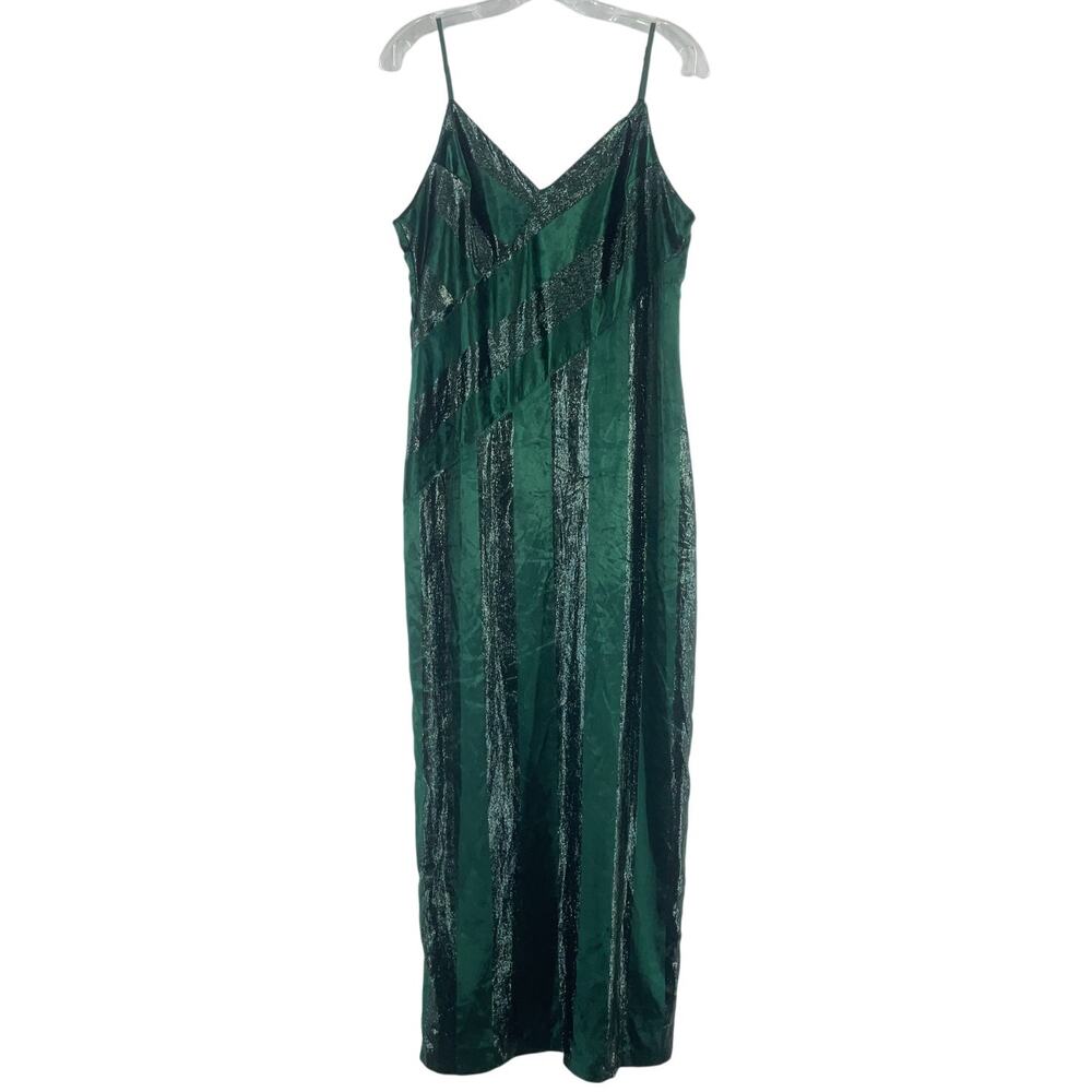 YUMI KIM - Amelia Euphoria Emerald Velvet JewelTwinkle Dress ANTHROPOLOGIE